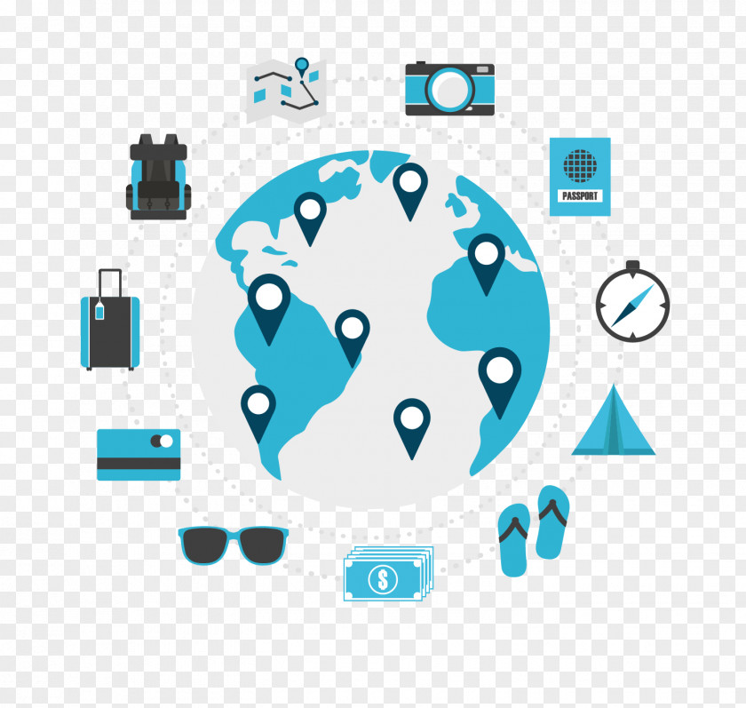 Figs World Travel Backpack PNG