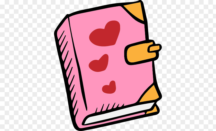 Notebook Heart Romance Valentines Day Love Icon PNG