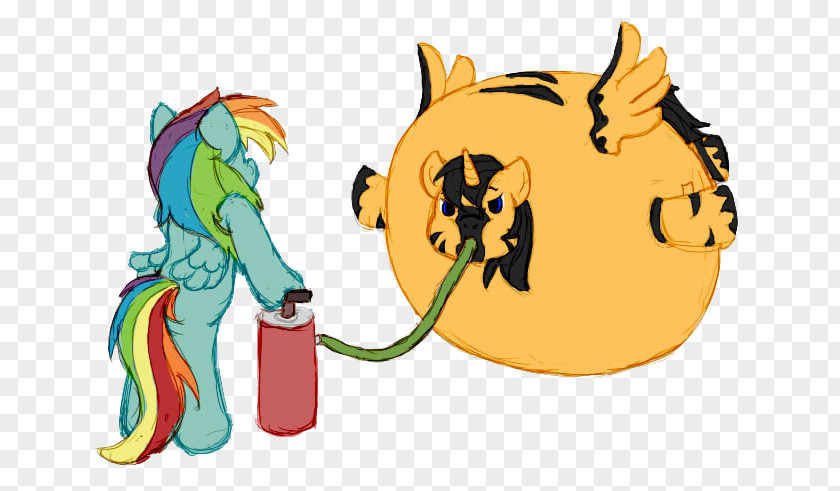 Rainbow Night Cat Pony Horse Dash Art PNG