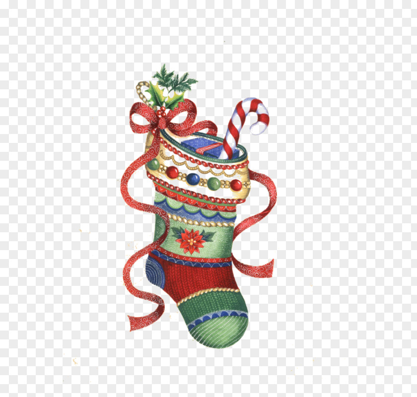 Bottes De Foins Santa Claus Christmas Day Sock Ornament Hosiery PNG