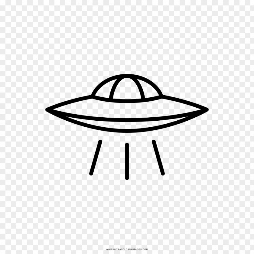 Drawing Unidentified Flying Object Coloring Book Line Art Saucer PNG