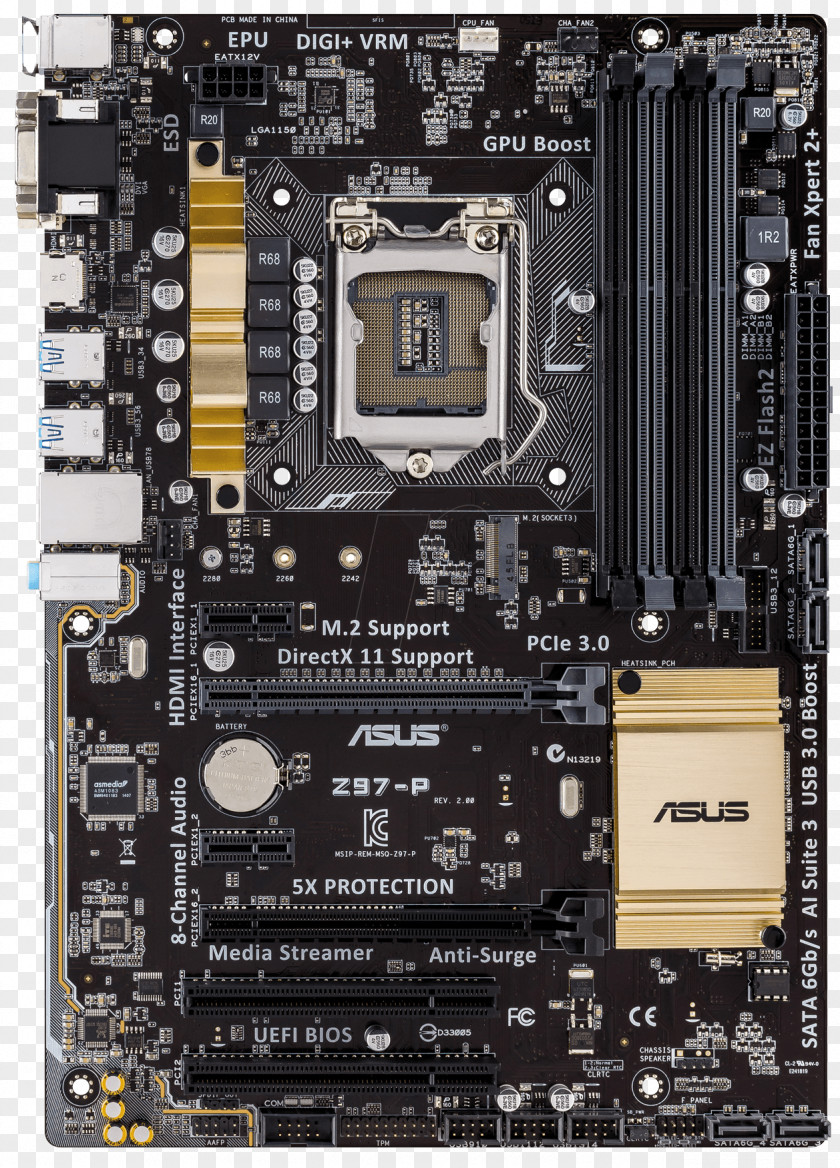 Intel ASRock Z77 Extreme4 LGA 1155 Motherboard PNG