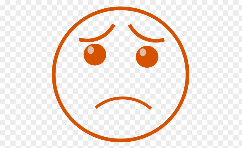 Sad Face Emoticon Smiley Worry PNG