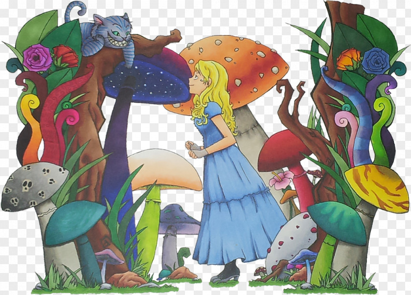 Twisted Alice In Wonderland Paintings Alice's Adventures Mad Hatter March Hare White Rabbit Queen Of Hearts PNG