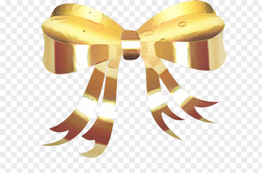 Yellow Gift Wrapping Gold Ribbon PNG