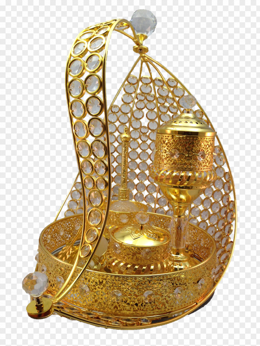 Arabian Oud Tray Censer Mabkhara Perfume Bukhoor PNG