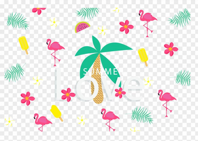Ice Cream,Holiday,flower,Flower Material Flamingo Computer File PNG