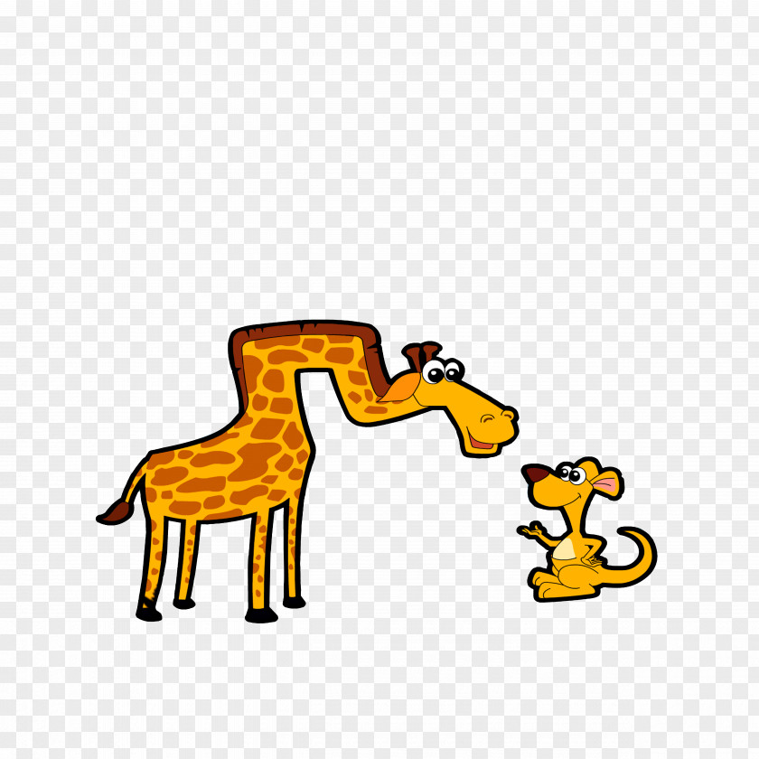 Kangaroo And Giraffe Northern Clip Art PNG