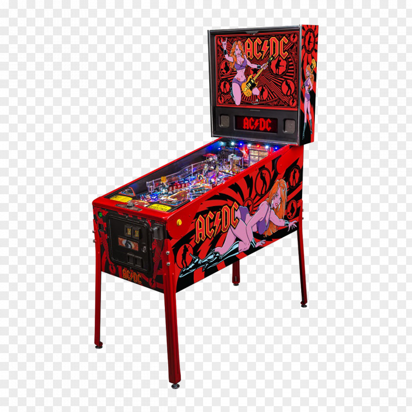 Kiss Pinball Stern Electronics, Inc. AC/DC Arcade Game PNG