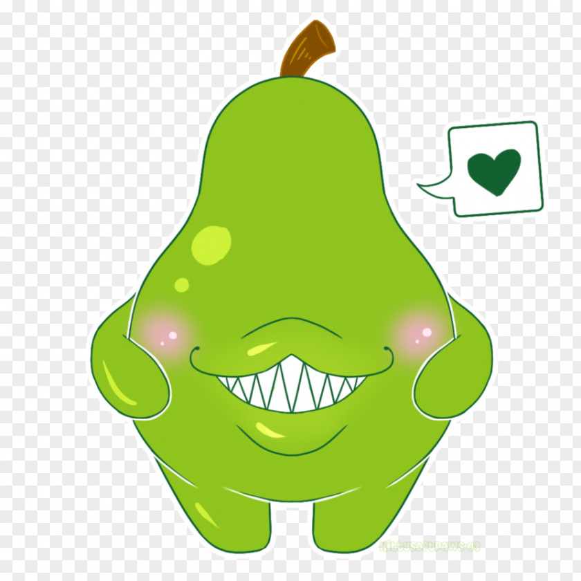 Soft Paws Pear Tree Frog Clip Art Illustration PNG