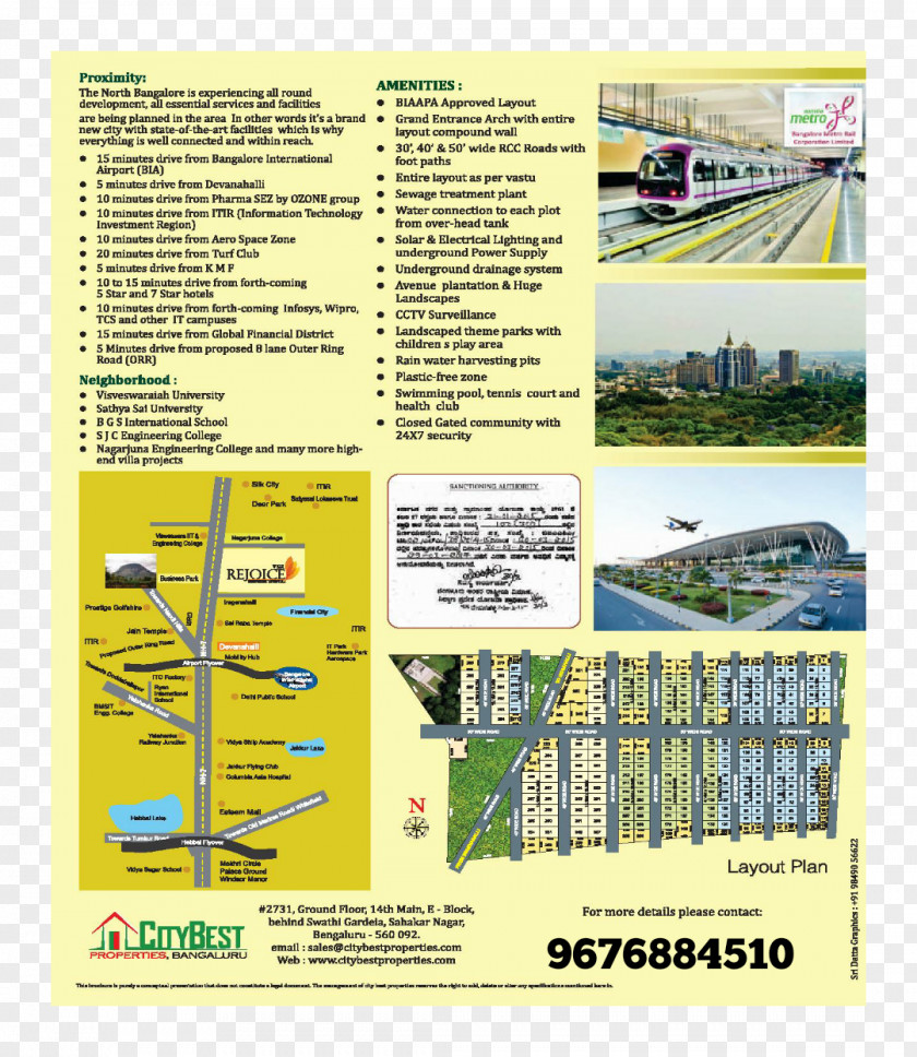 Devanahalli Plots In Bangalore Gated Community Residential Area PNG