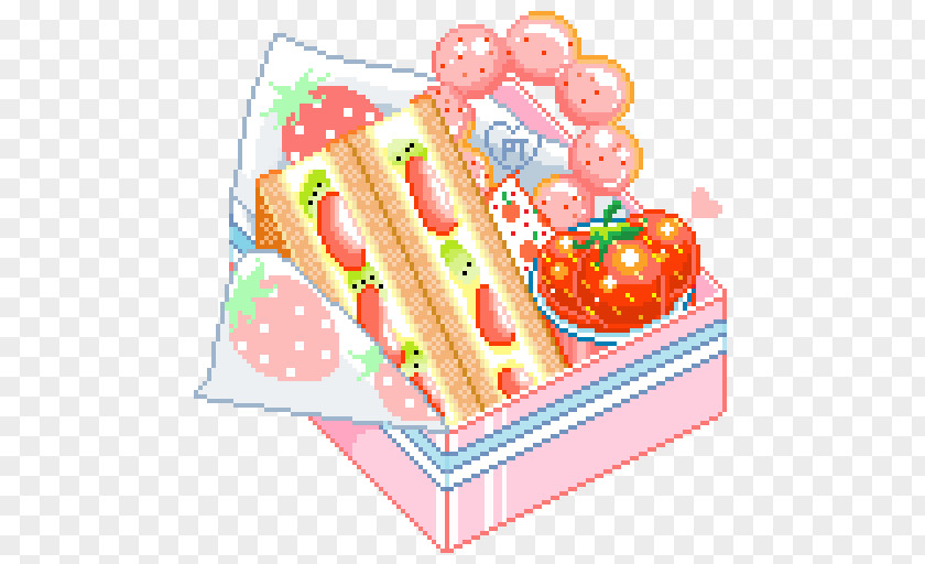Junk Food Pixel Art Drawing Image PNG