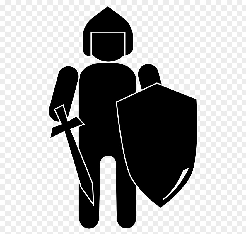 Knight Silhouette Clip Art PNG