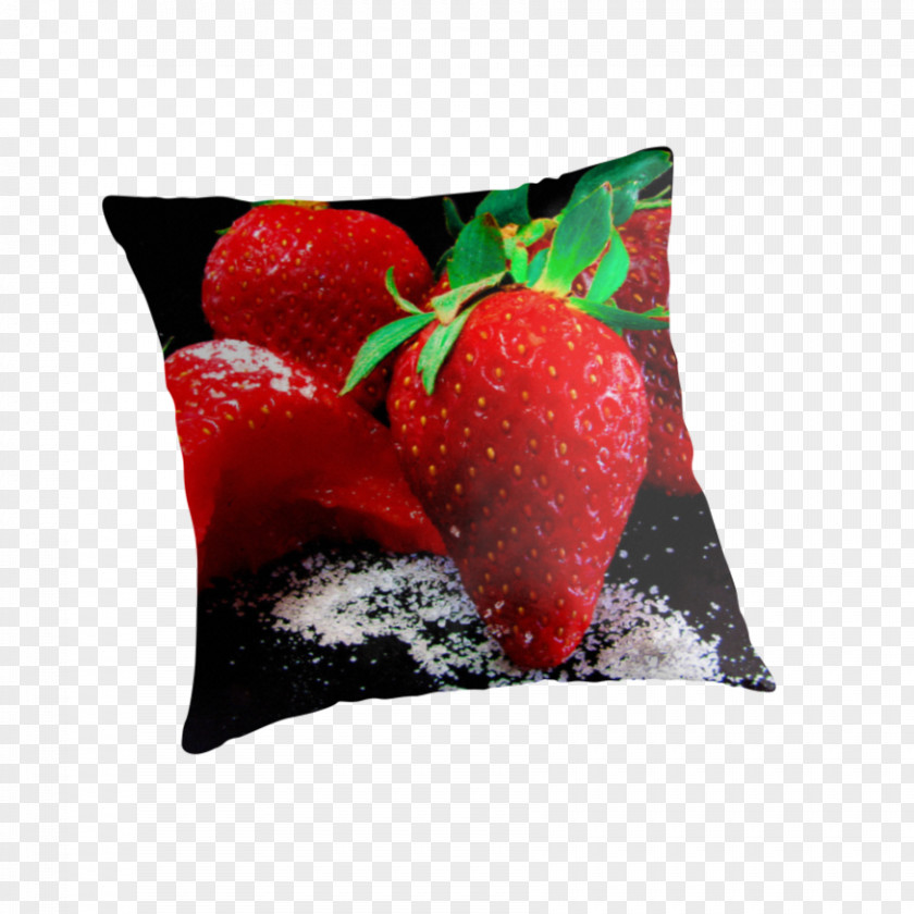 Throw Rubbish Strawberry Pillows Cushion PNG
