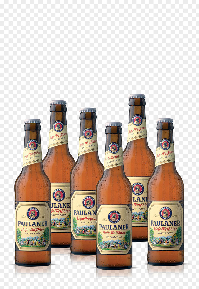 Beer Wheat Paulaner Brewery Bottle Ale PNG