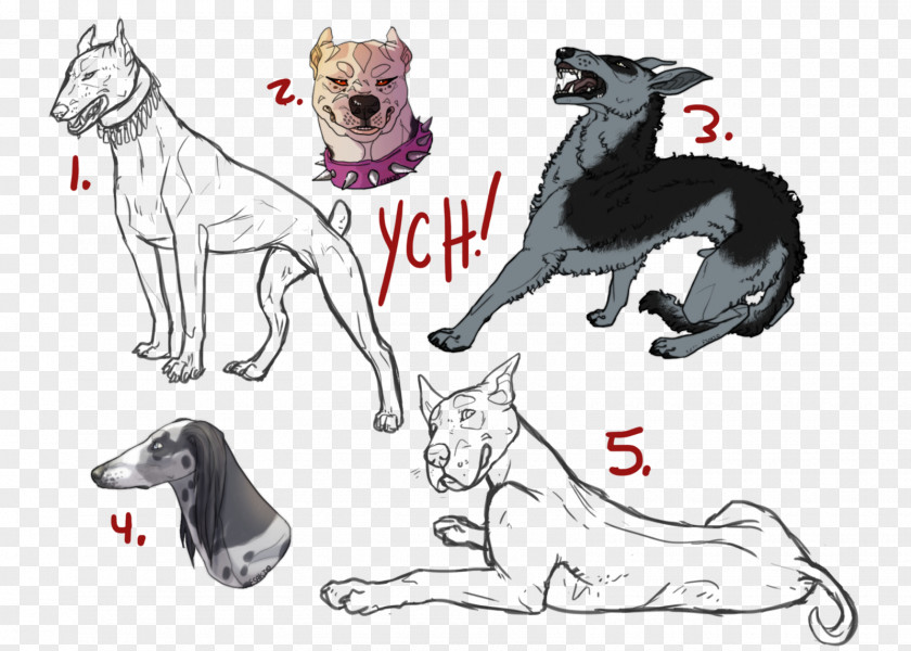 GREAT DANE Dog Breed Cat Sketch PNG