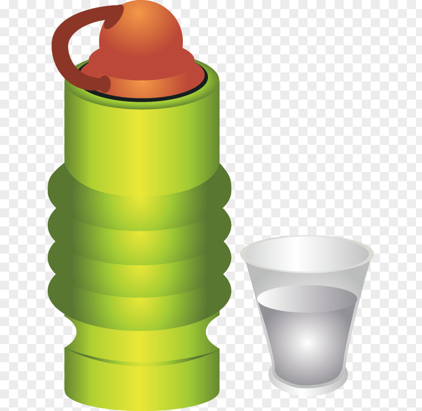 Green Cartoon Mug Cup PNG