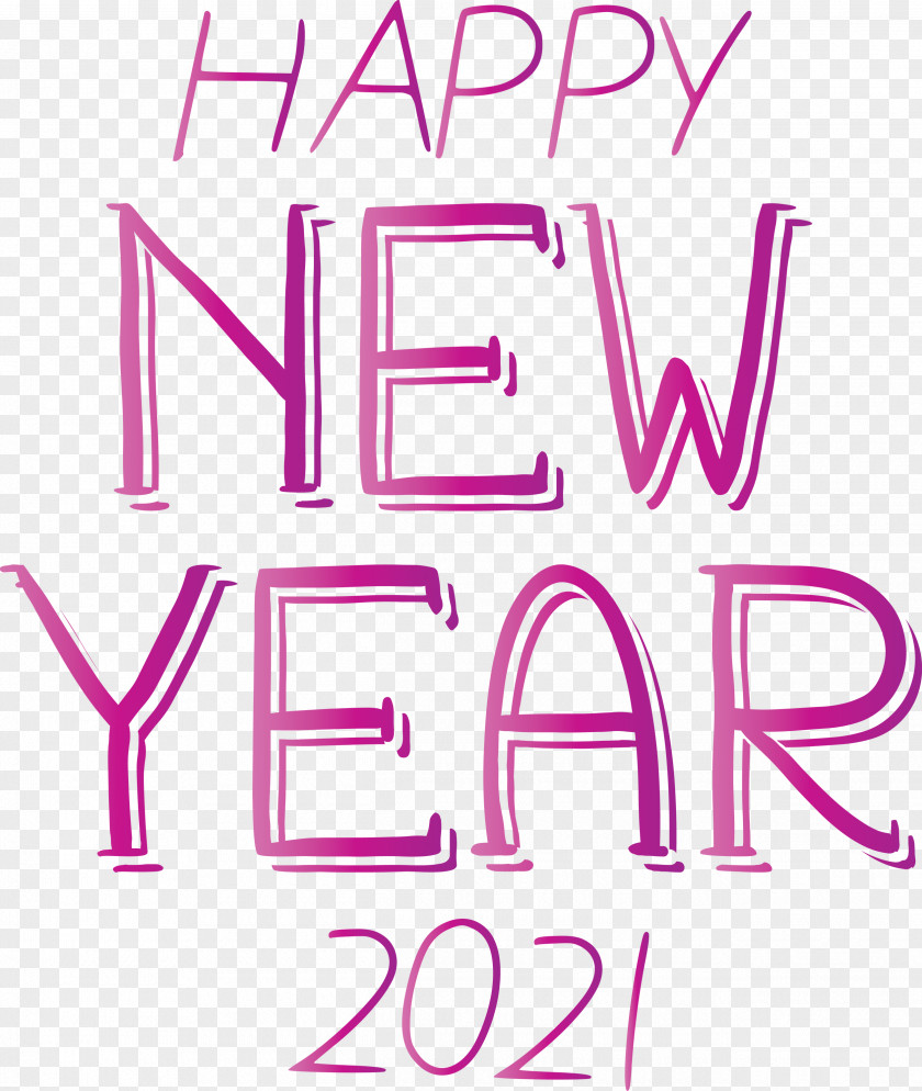 Happy New Year 2021 PNG