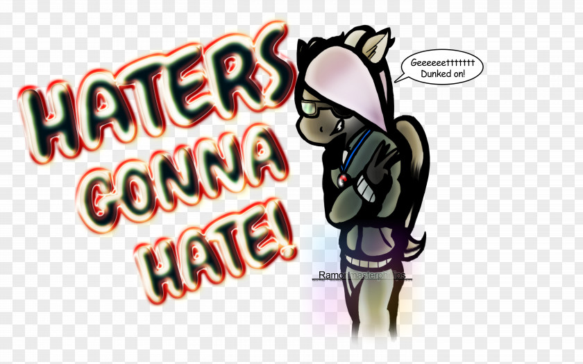 Haters Gonna Hate Logo Character Font PNG