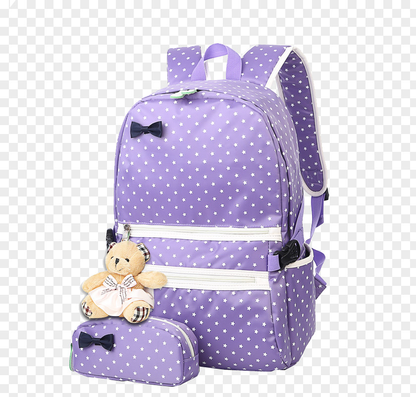 Middle School Backpack Bag Student PNG