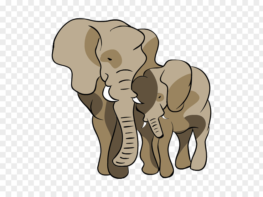 Mother's Day Indian Elephant African Mother Infant Clip Art PNG