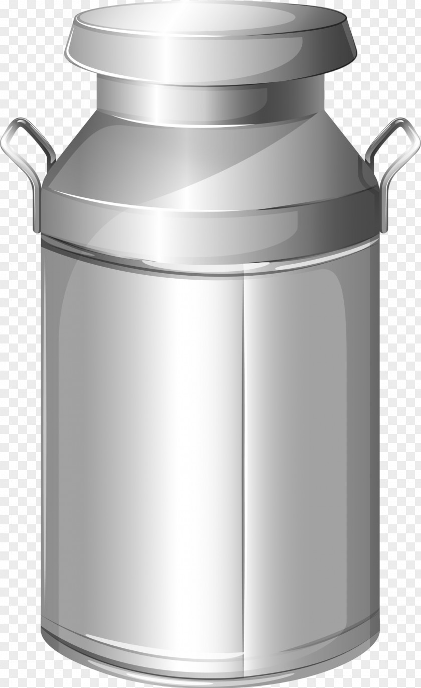 Simple Silver Seasoning Milk Bottle Container Illustration PNG