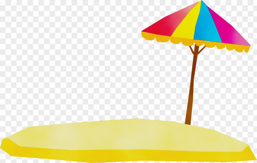 Yellow Umbrella PNG