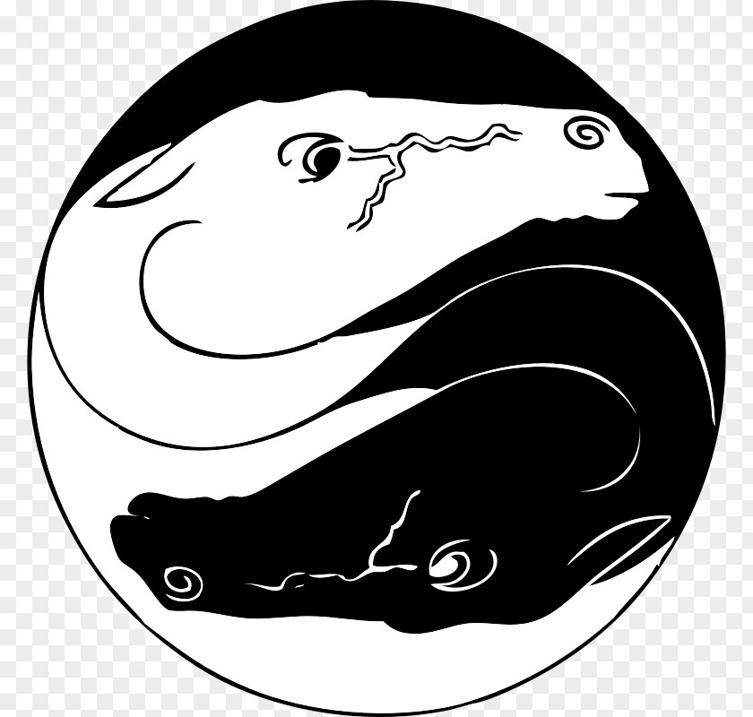 Pictures Of Horses Heads Yin And Yang Symbol Clip Art PNG