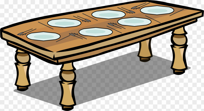 Coffee Table Club Penguin Furniture Matbord PNG