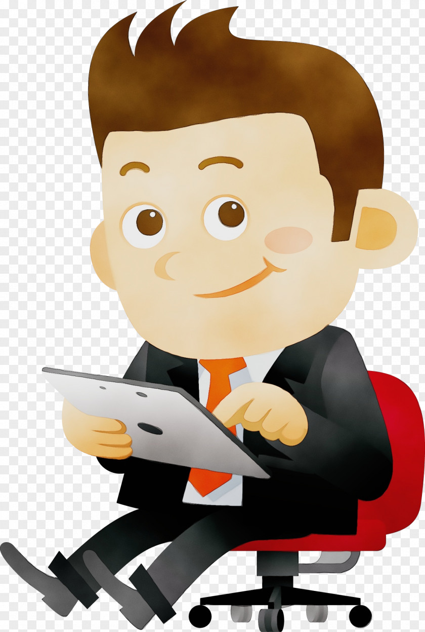 Fictional Character Whitecollar Worker Cartoon Clip Art Office Chair Job Businessperson PNG