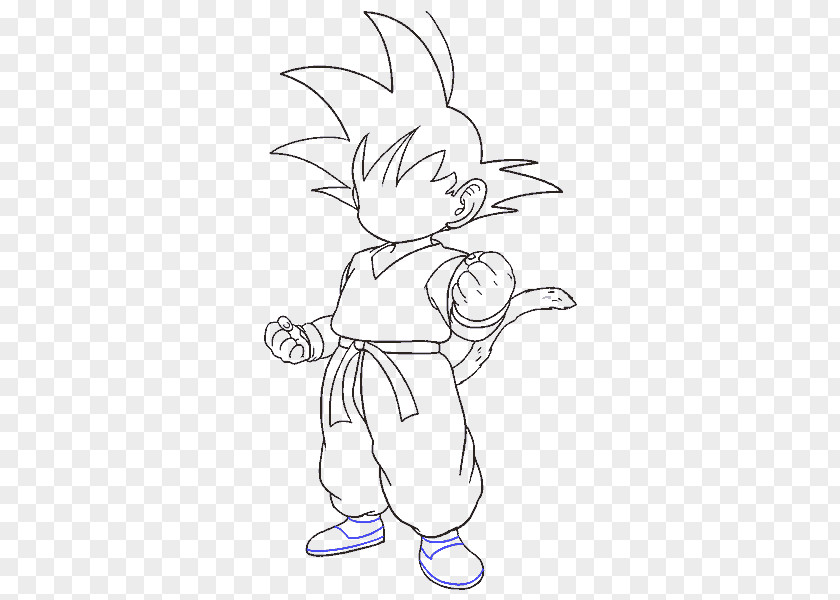 Goku Trunks Drawing Super Saiyan Sketch PNG