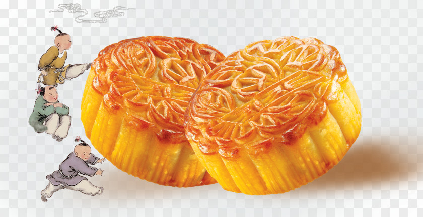 Moon Cake Mooncake Mid-Autumn Festival Poster PNG