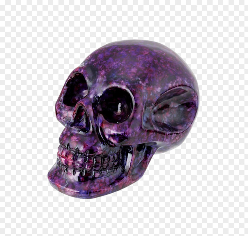 Skull Crystal Amethyst Quartz Purple PNG