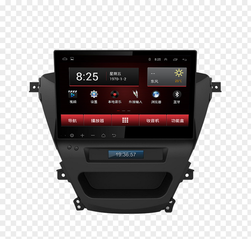 Smart Touch Screen Car DVD Navigation 2016 Hyundai Elantra 2012 2014 PNG