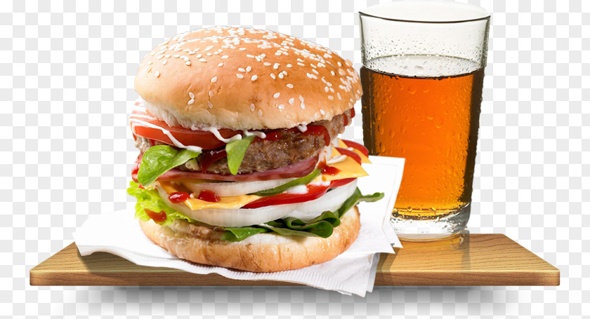 Barbecue Hamburger Fast Food Street Slider PNG