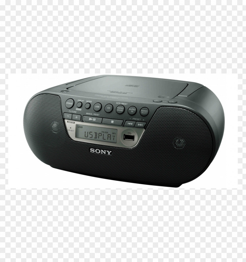 Boombox2 WattWhite CD Player Compact Disc CassetteBoombox Sony ZS-PS30CP PNG