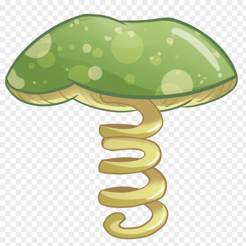 Colored Mushrooms Reptile Green PNG