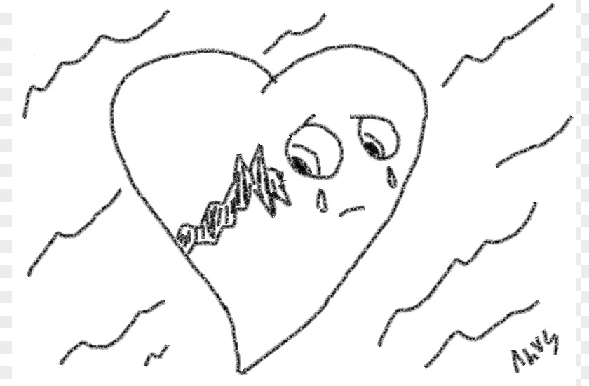 Heart Pencil Art Broken Drawing Clip PNG