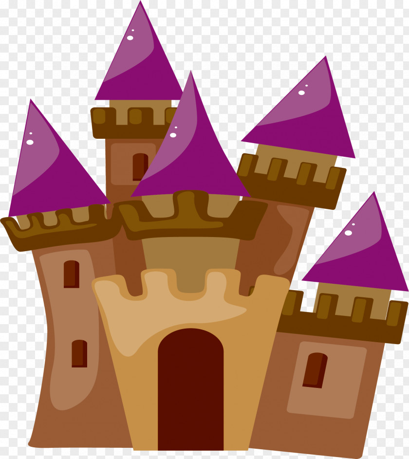 Purple Building Painting Castle PNG