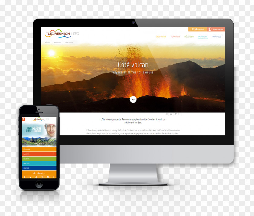 Reunion Responsive Web Design Graphic PNG