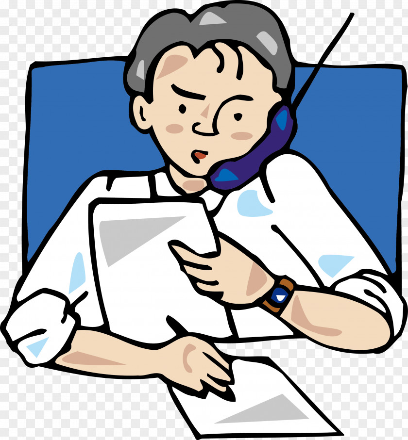 Telephone Drawing Cartoon PNG Cartoon, The man on the phone clipart PNG