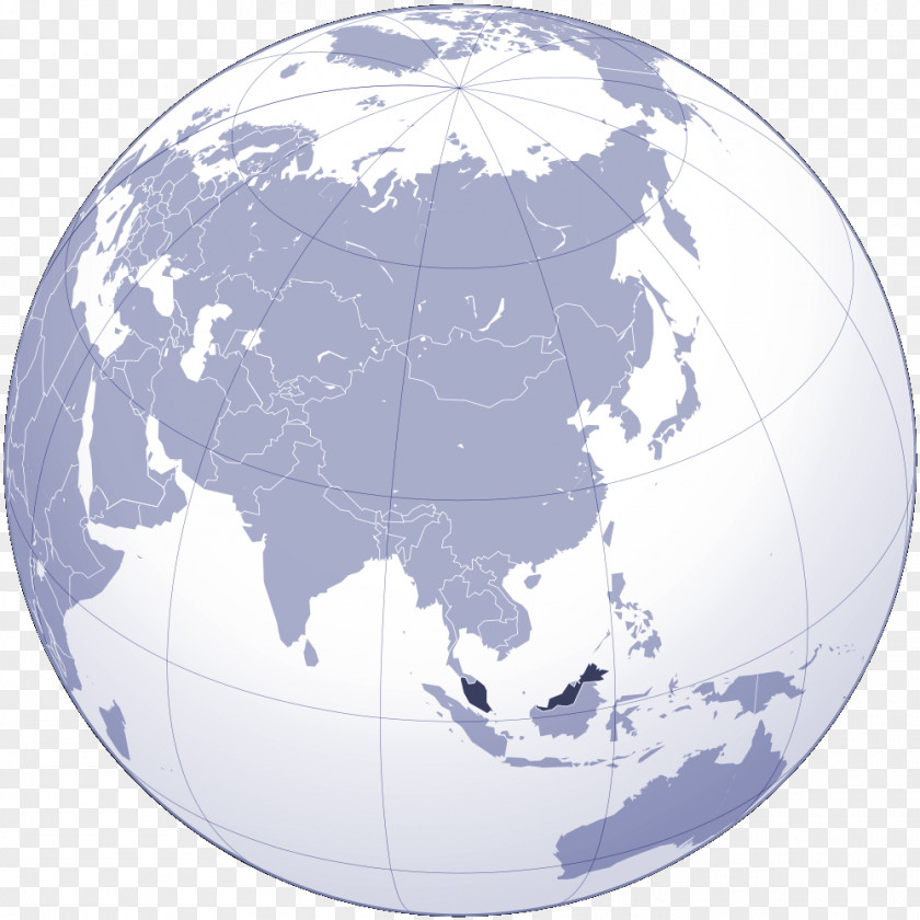 China Globe World Map PNG