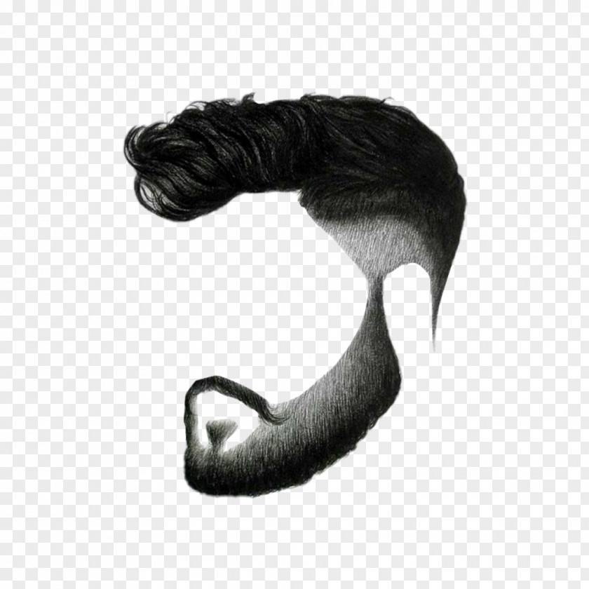 Creative Men's Hairstyle Editing Afro-textured Hair PNG