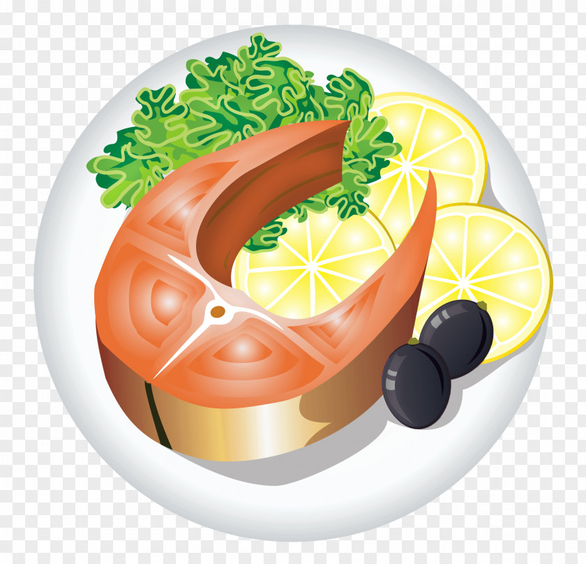 Fish Dish With Lemon Clipart Image And Chips Seafood As Food Clip Art PNG