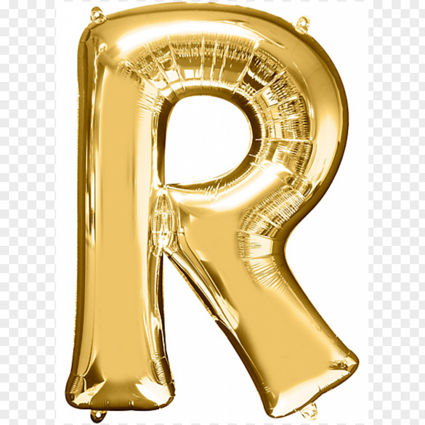 Gold Letter Balloon Alphabet PNG