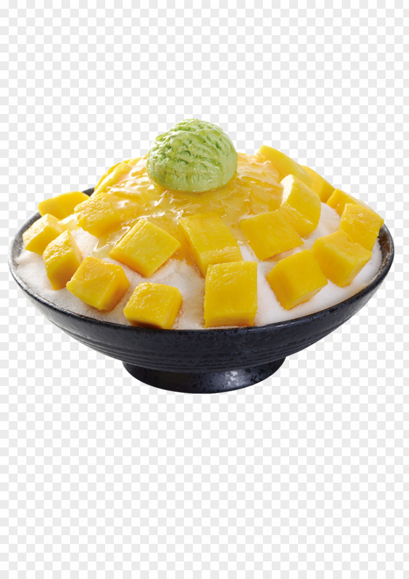 Mango Snow And Ice Cream Pudding PNG