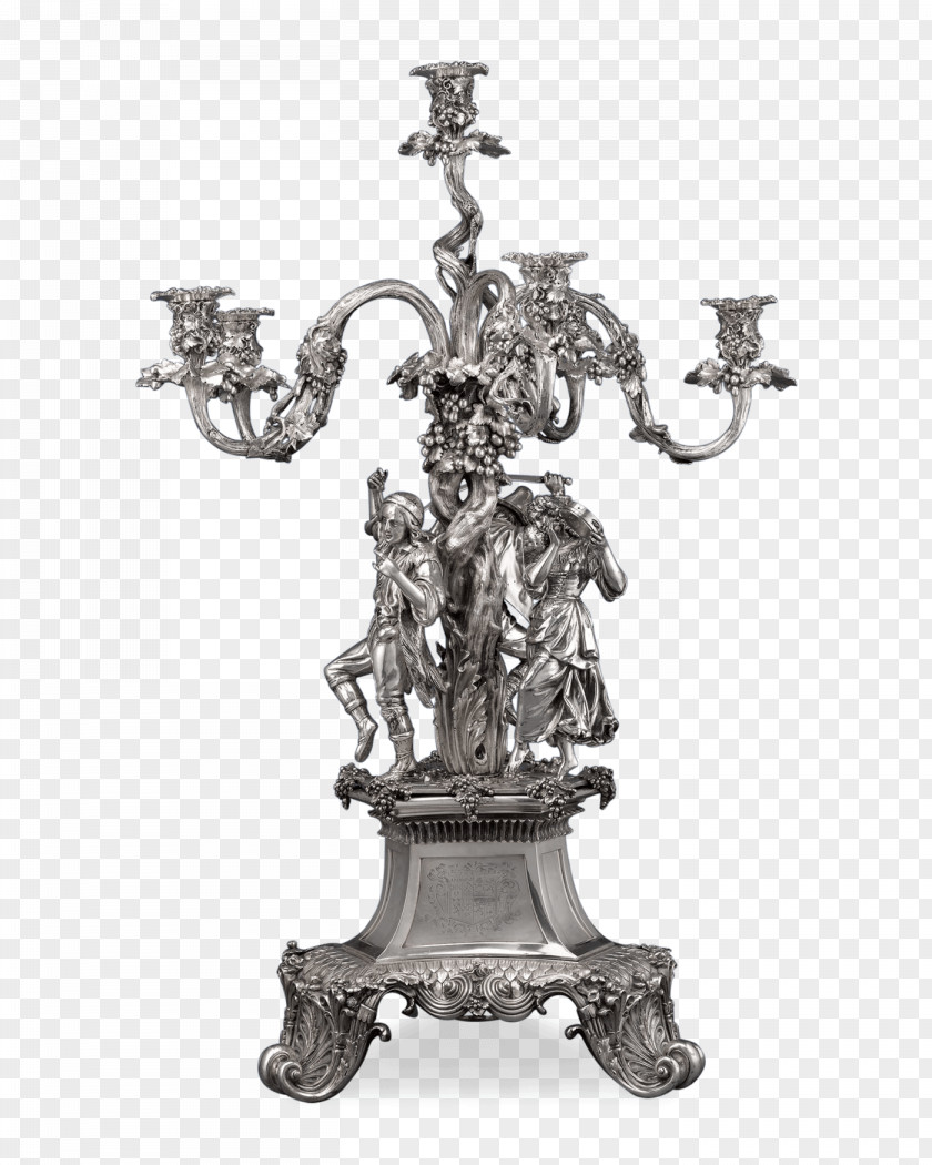 Monumental Mason Bronze Sculpture Classical Silver PNG