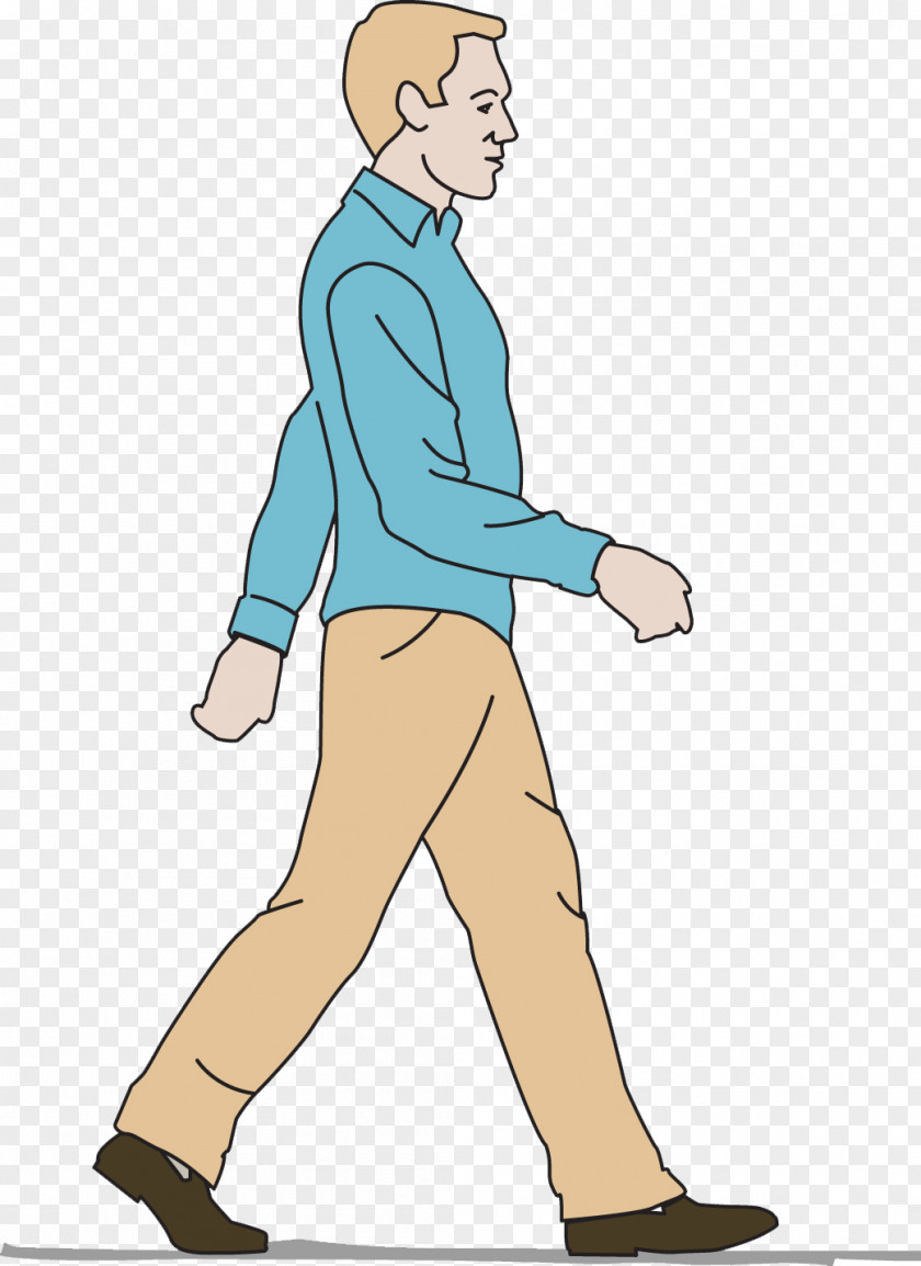 Walking Back Walk Cycle Jogging Clip Art PNG