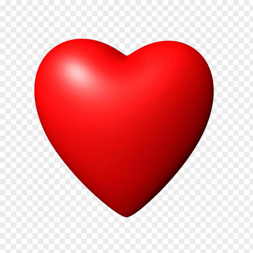 3D Red Heart Image Icon PNG