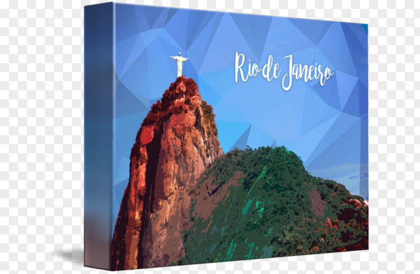 Christ The Redeemer Corcovado Statue Canvas Print Mountain PNG